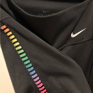 Nike Dri Fit XS Womens Bike Shorts W/ Rainbow Accent